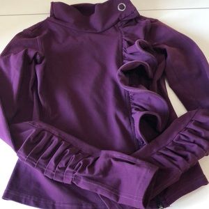 EUC purple ruffle Karma jacket FLASH SALE